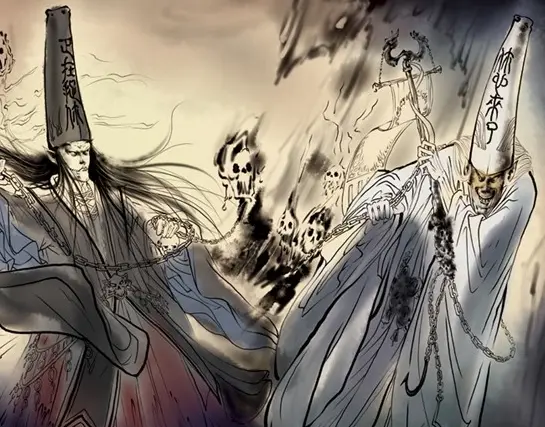 黑白无常,擦肩而过