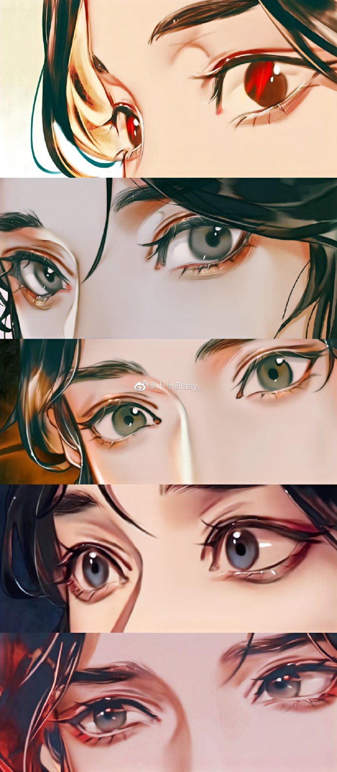 天官赐福##天官赐福漫画#局部 | 截修9p六卷以来的#花怜#眼睛特写