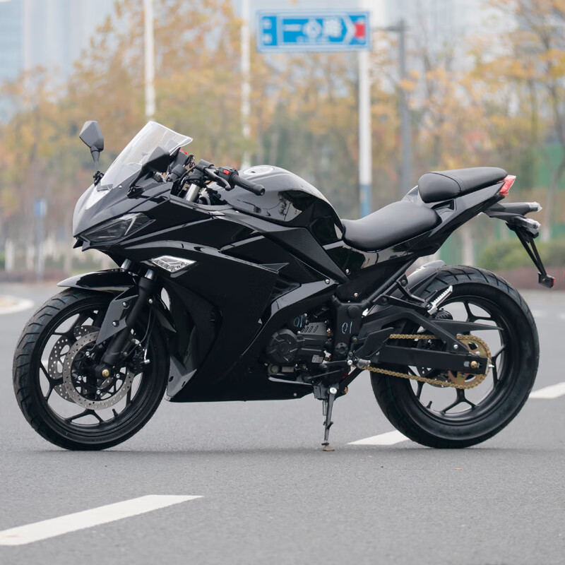全新v6小忍者摩托车跑车国四电喷单缸双缸400趴赛地平线重机车可上牌
