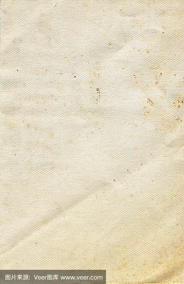 旧的和染色的水彩纸纹理