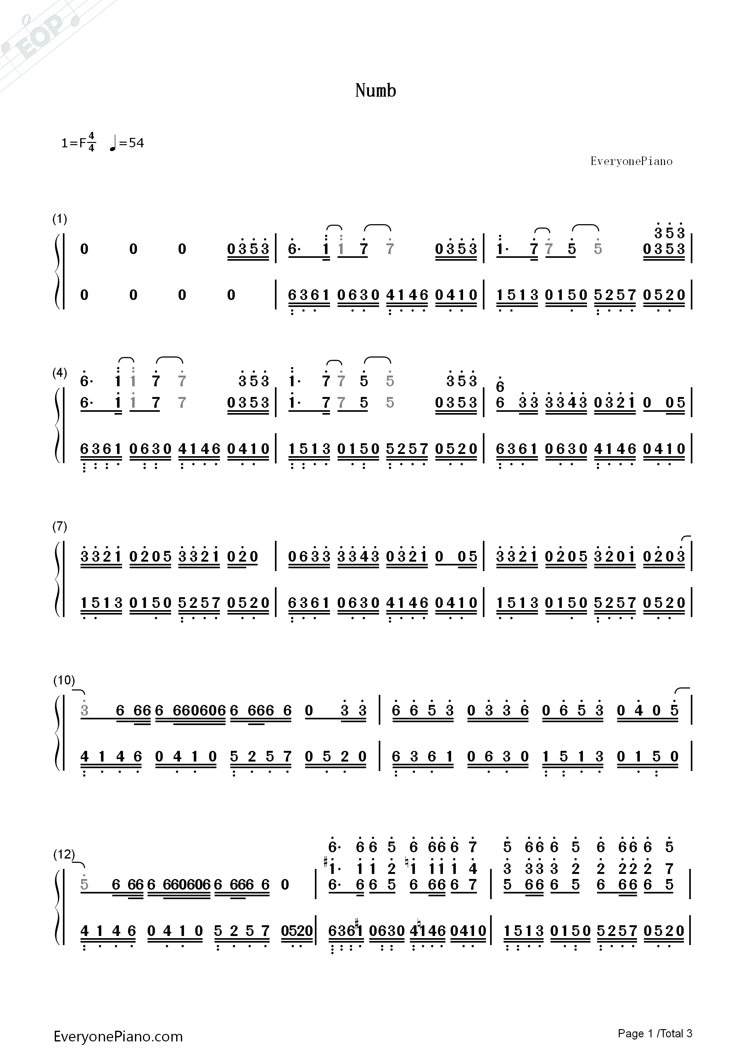 numb-麻木 - linkin park