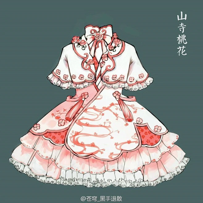 服装设计动漫哥特萝莉lolita古风