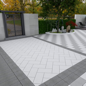 别墅庭院砖室外地砖农村院子户外地面铺防滑防冻麻石瓷砖露台花园