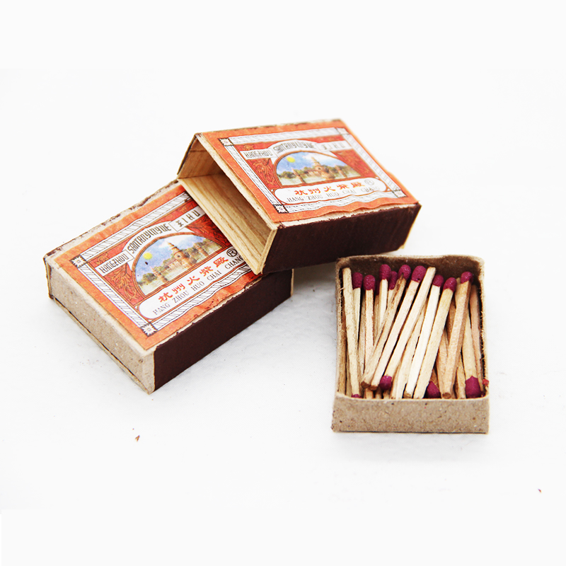 50盒杭州火柴 普通安全火材小火柴创意复古老式个性艺术洋火