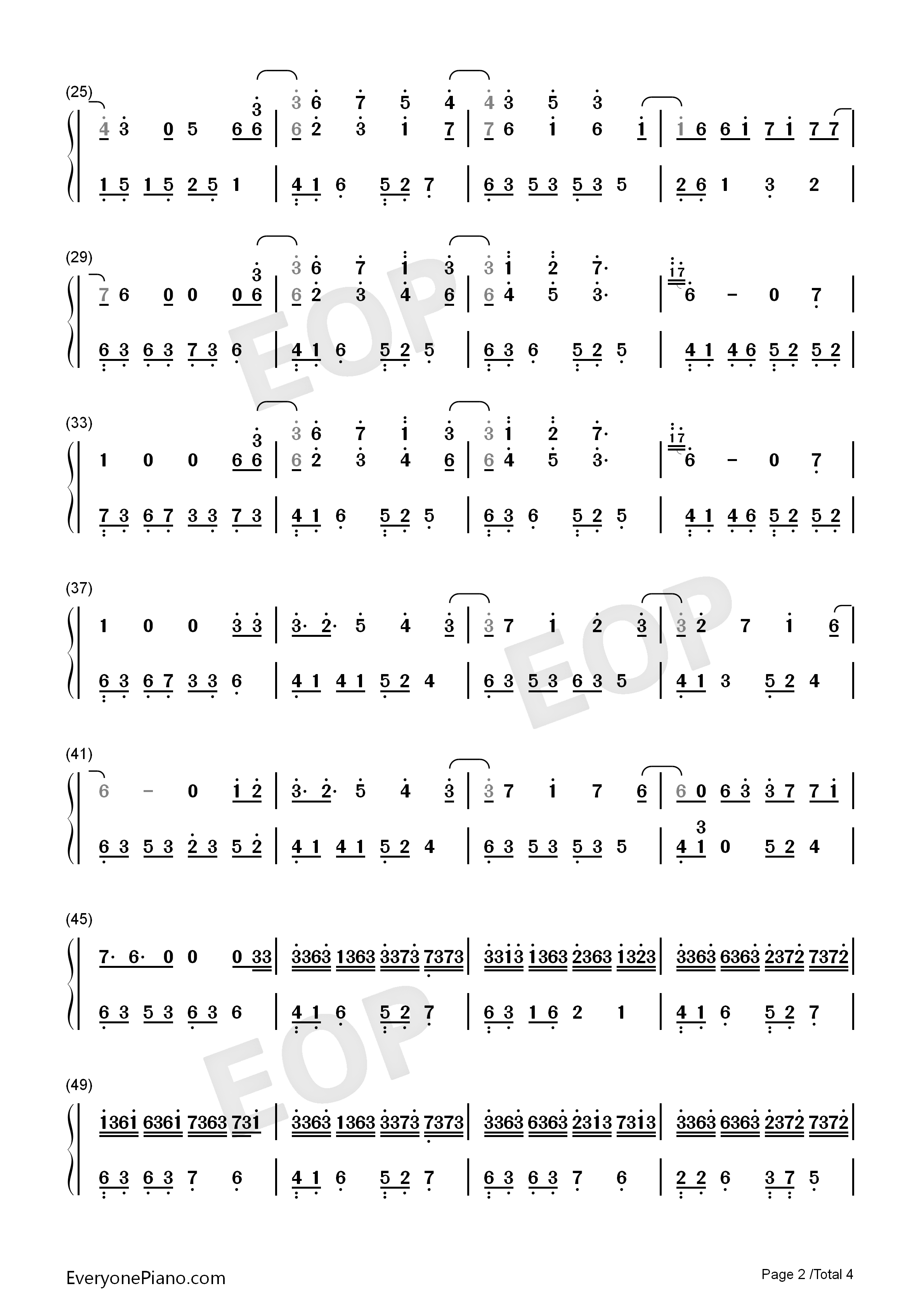 撒野同名小说撒野同人歌曲双手简谱预览2