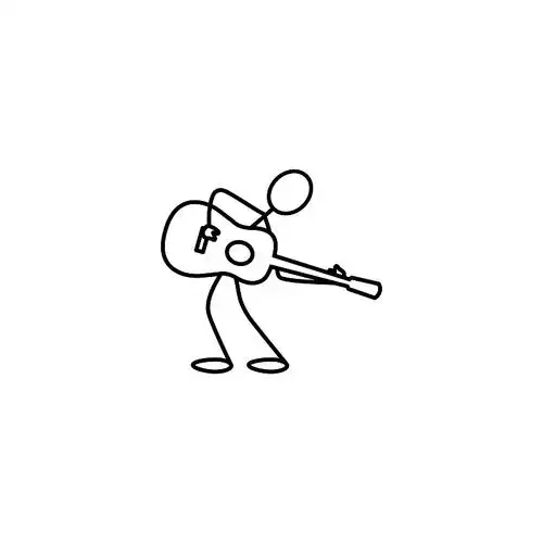 简笔吉他手图片