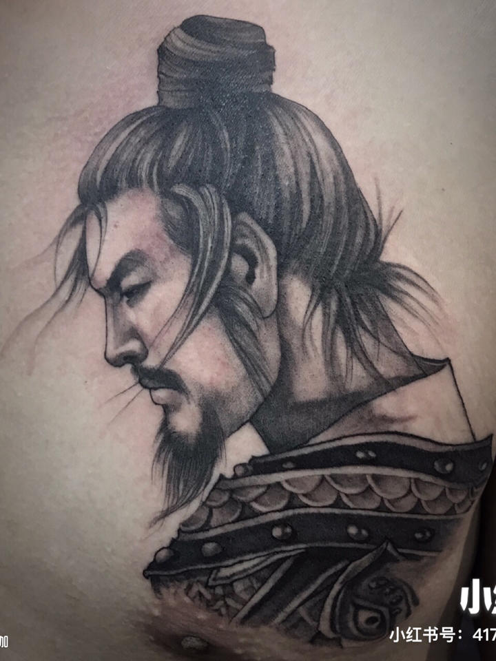 项羽_纹身图案手稿图片_ben的纹身作品集