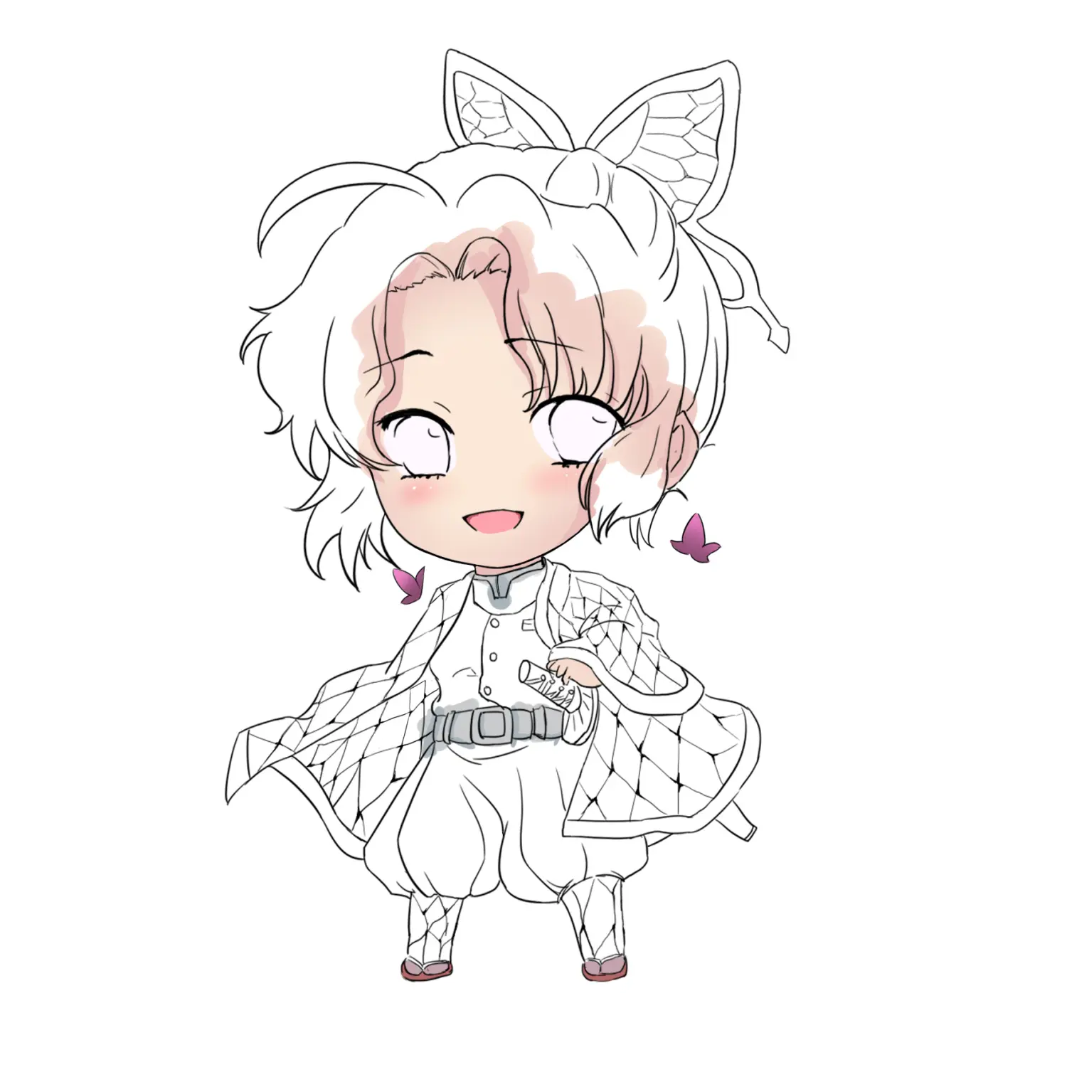 一起画画吧鬼灭之刃同人之蝴蝶忍