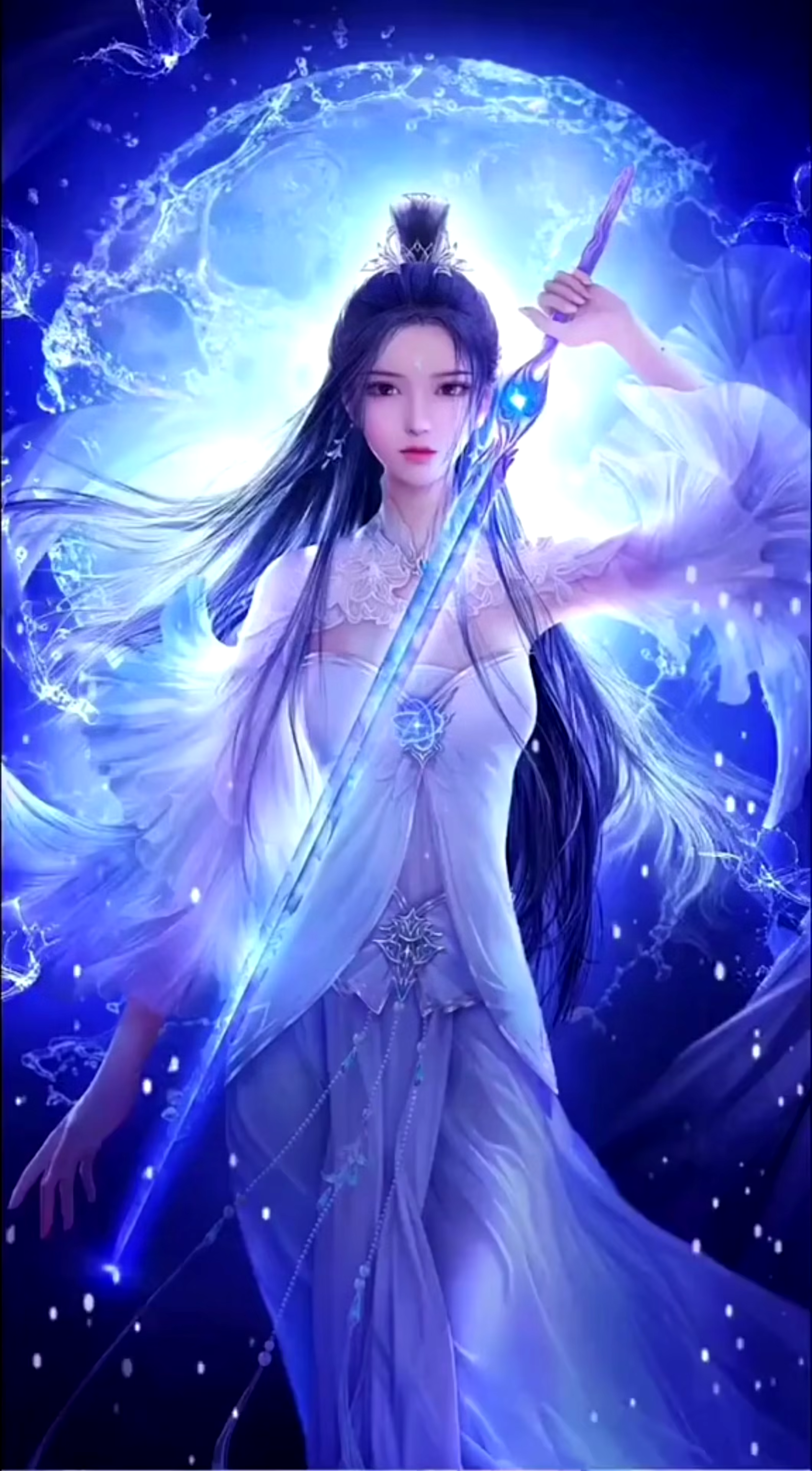 握剑少女美如画#动漫