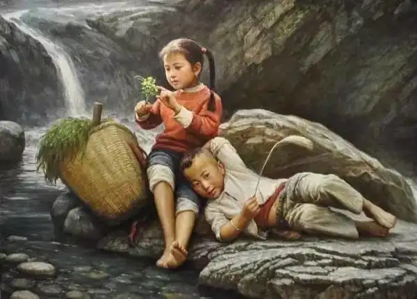 夏天河里洗澡,冬天凿冰抓鱼,这可是最美好的童年,现在哪来青山绿水?