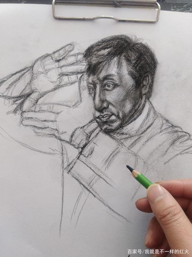 最简单的手绘成龙全过程,画的挺好,大家觉得像吗