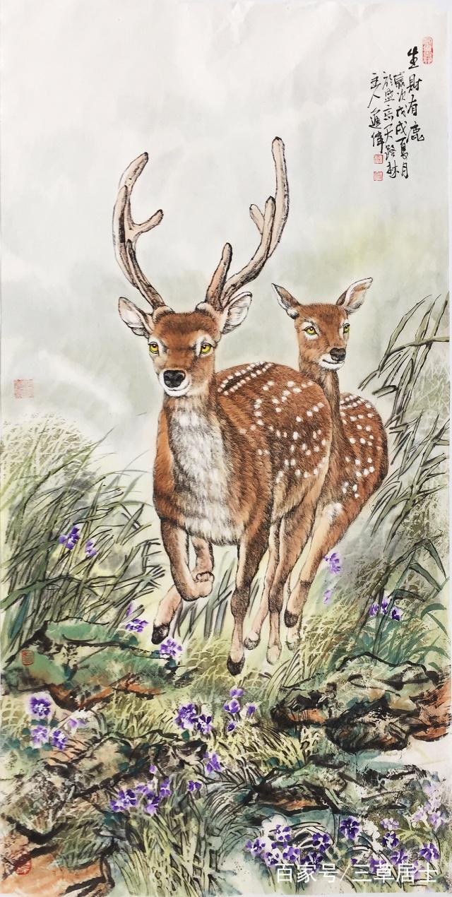 工笔动物画家——左进伟老师精品欣赏