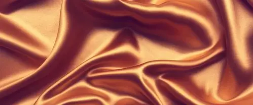 金色纯色丝绸绸缎布料纹理海报banner背景