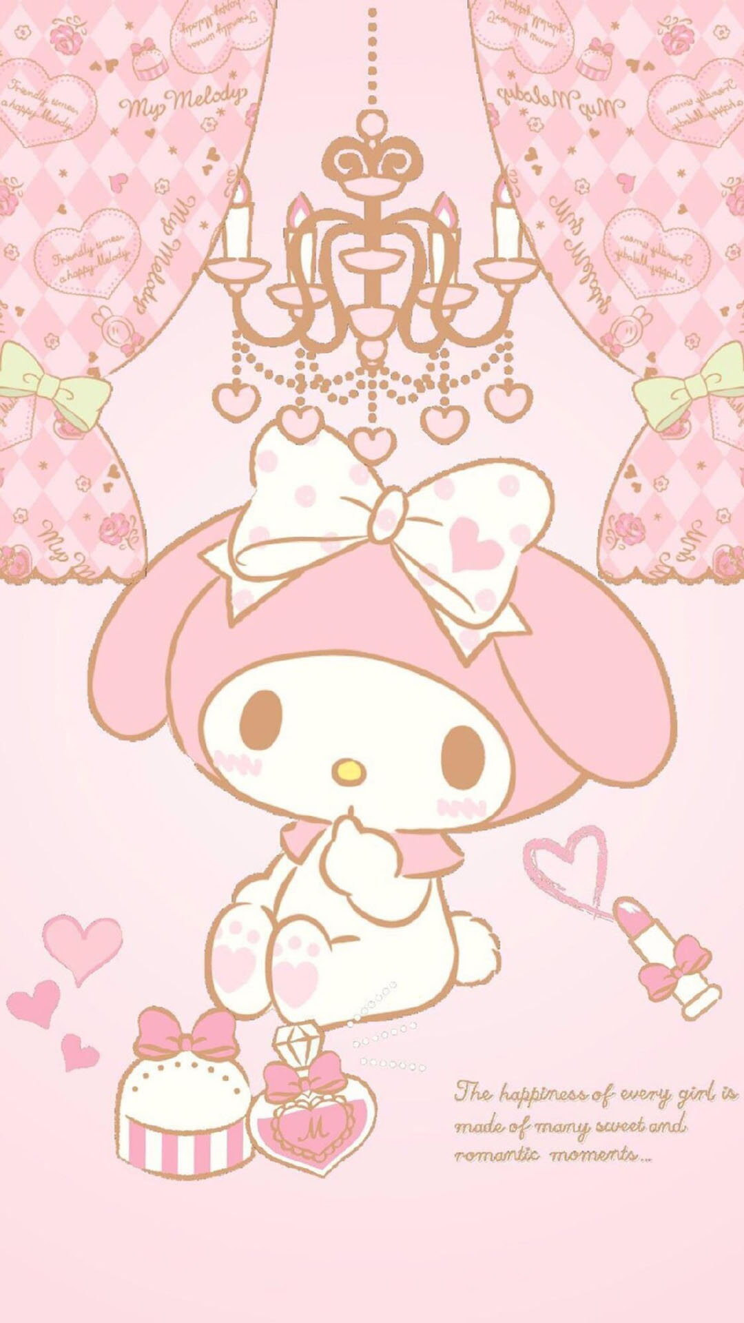 粉嫩可爱少女心卡通图片手机壁纸