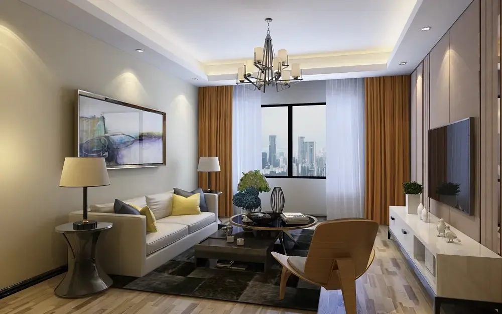 40平米小户型装修效果图,四种超有品味的皮沙发搭配,学起来!