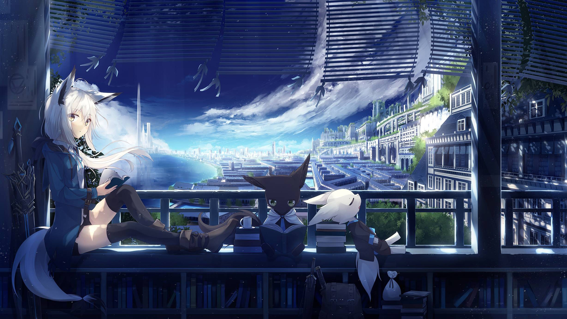 精选二次元动漫美女图片壁纸高清大图预览1920x1080_卡通动漫下载_美