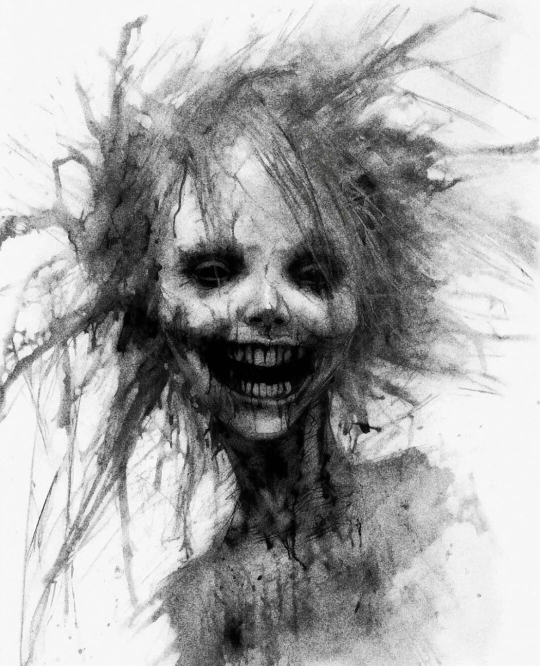 恐怖的鬼怪艺术,胆小勿进