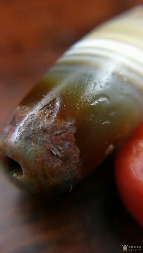 战汉老缠丝玛瑙珠