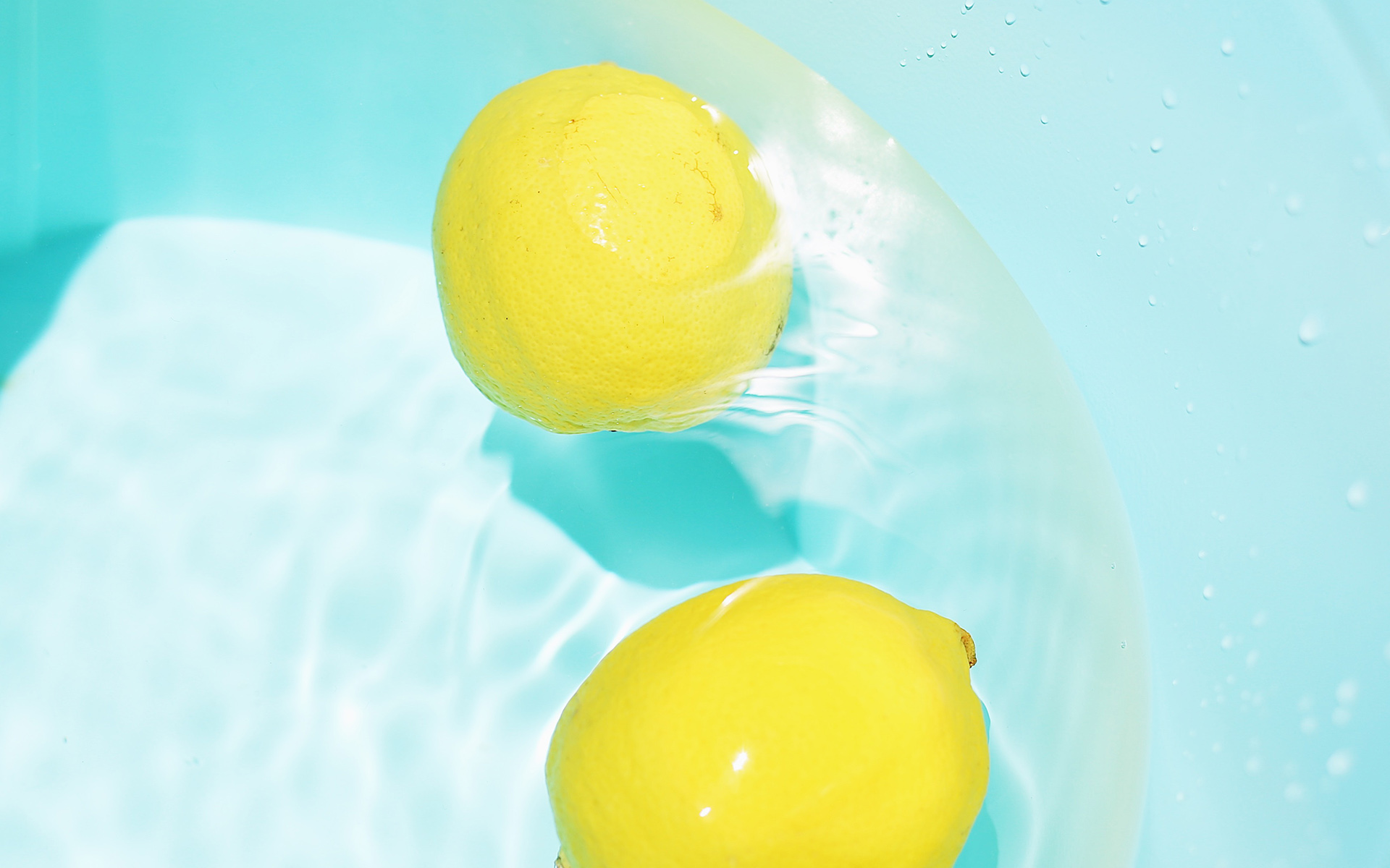 清爽柠檬养眼高清桌面壁纸