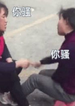 大妈打架互相踢人表情包gif