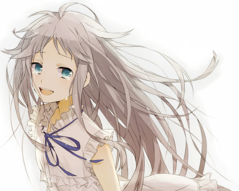 微笑着哭的动漫头像