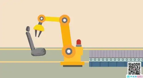 「flash动画制作」车间机械抓取演示动画制作