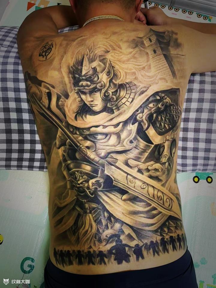 赵子龙_纹身图案手稿图片_冯迎春的纹身作品集