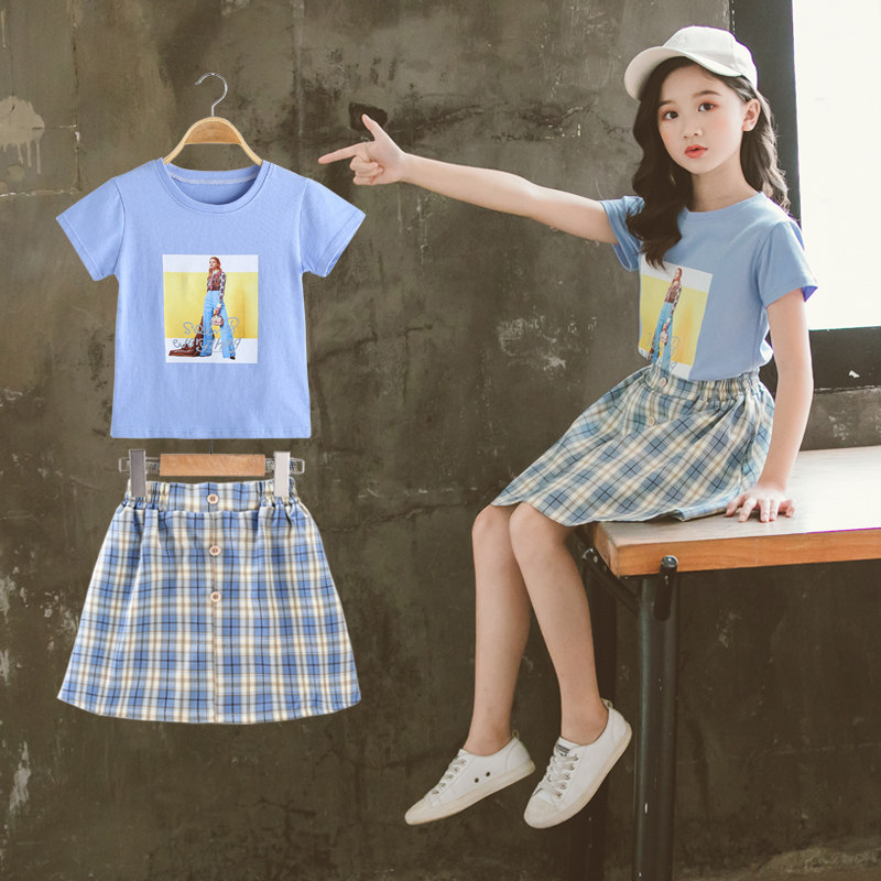 女童洋气套装夏装2021新款童装3网红4小女孩5儿童6两件套7夏季8岁