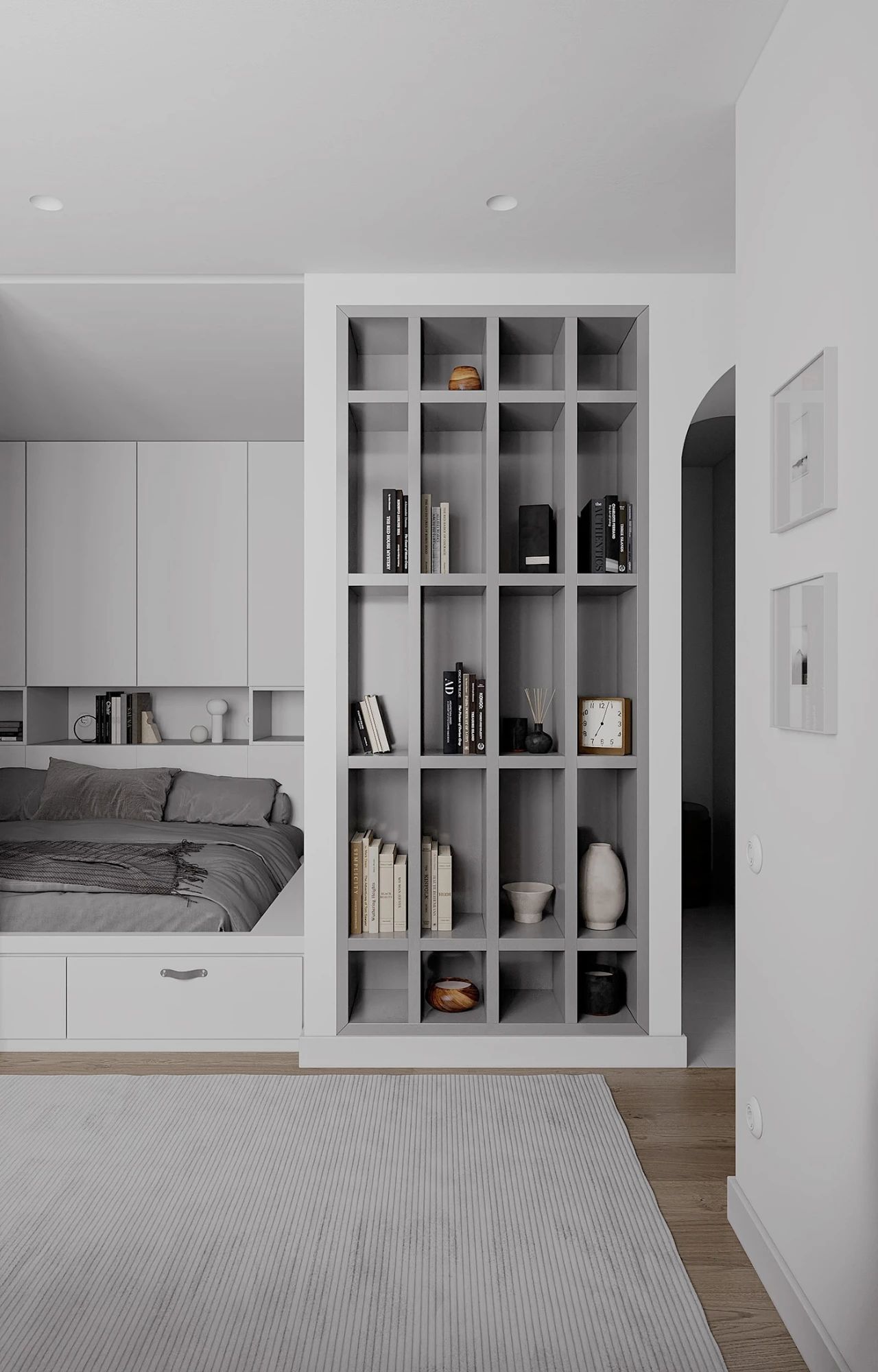 30㎡简约小户型卧室装修效果图