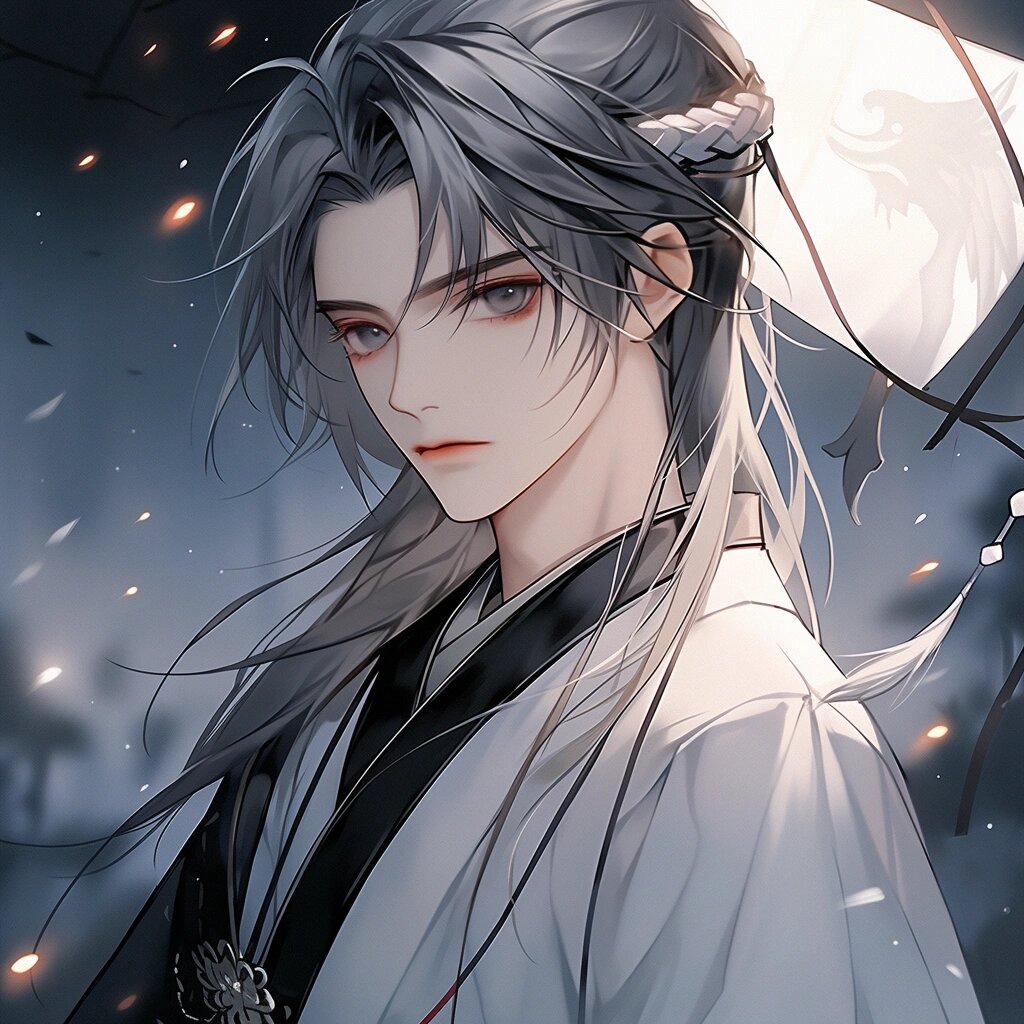 风光霁月高冷少年|古风动漫男头|男生头像 #画画的日常# #古风头像