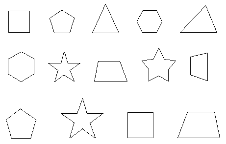找出下列各图中形状相同的图形