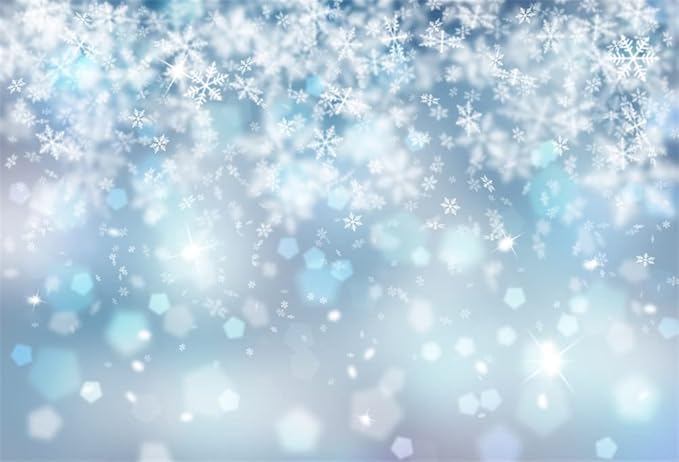 shensu 雪花背景 8 x 6 英尺(约 2.4 x 1.