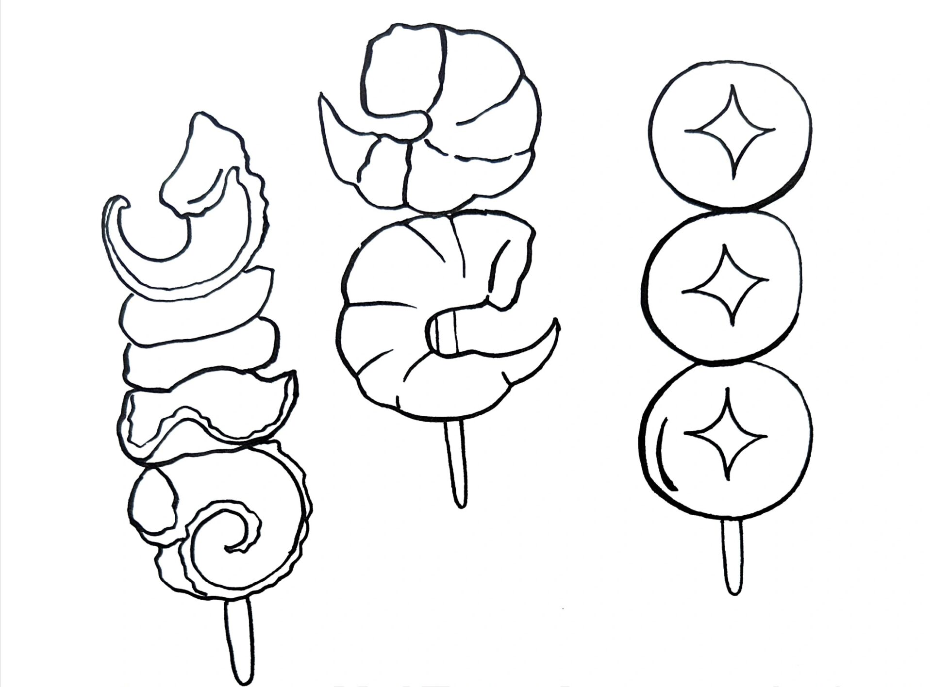 烧烤简笔画素材 最近太忙了,进淄赶烤是不大可能了