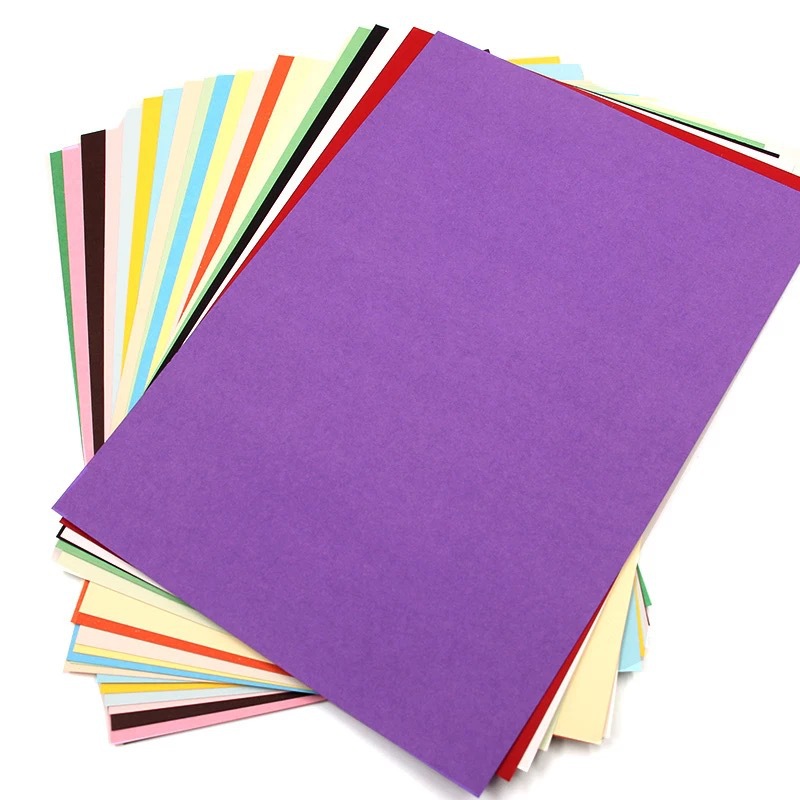 彩色硬卡纸长方形彩色手工纸儿童折纸 16开卡纸折纸卡片纸