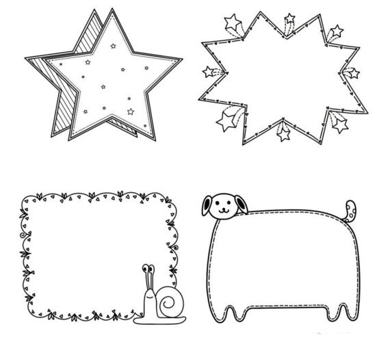 手抄报 边框素材一大波漂亮边框简单易学