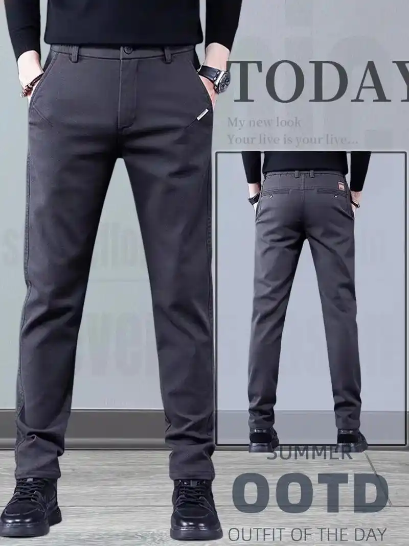 罗蒙男士轻奢高端休闲裤,款式简约大气.做工精细,面料舒适细腻 - 抖音