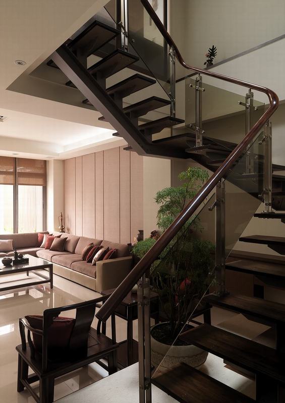 现代简约风格复式时尚楼梯装修图片