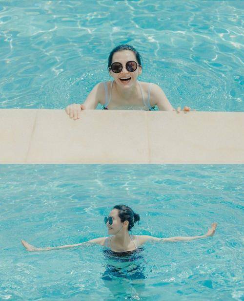 51岁许晴晒出游泳视频,身材容颜姣好,网友感叹不愧是不老女神_生活