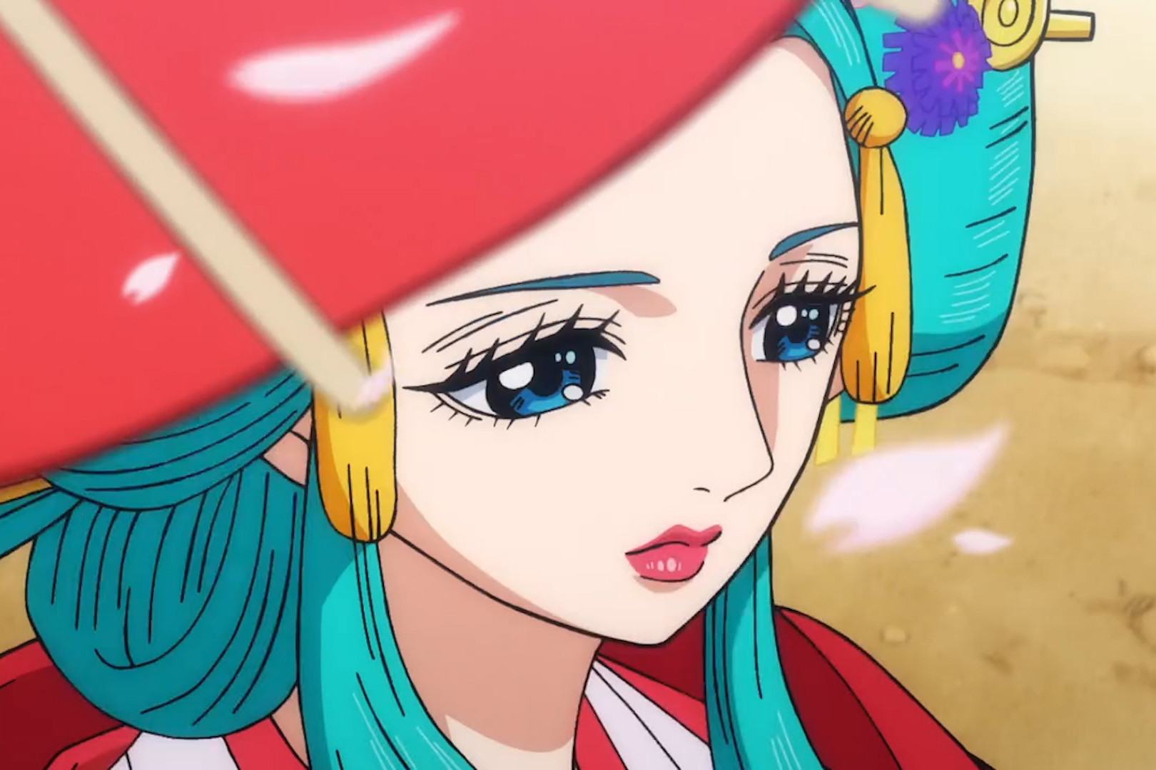 海贼王:和之国第一美女小紫,美炸啦!名副其实的第一哦.