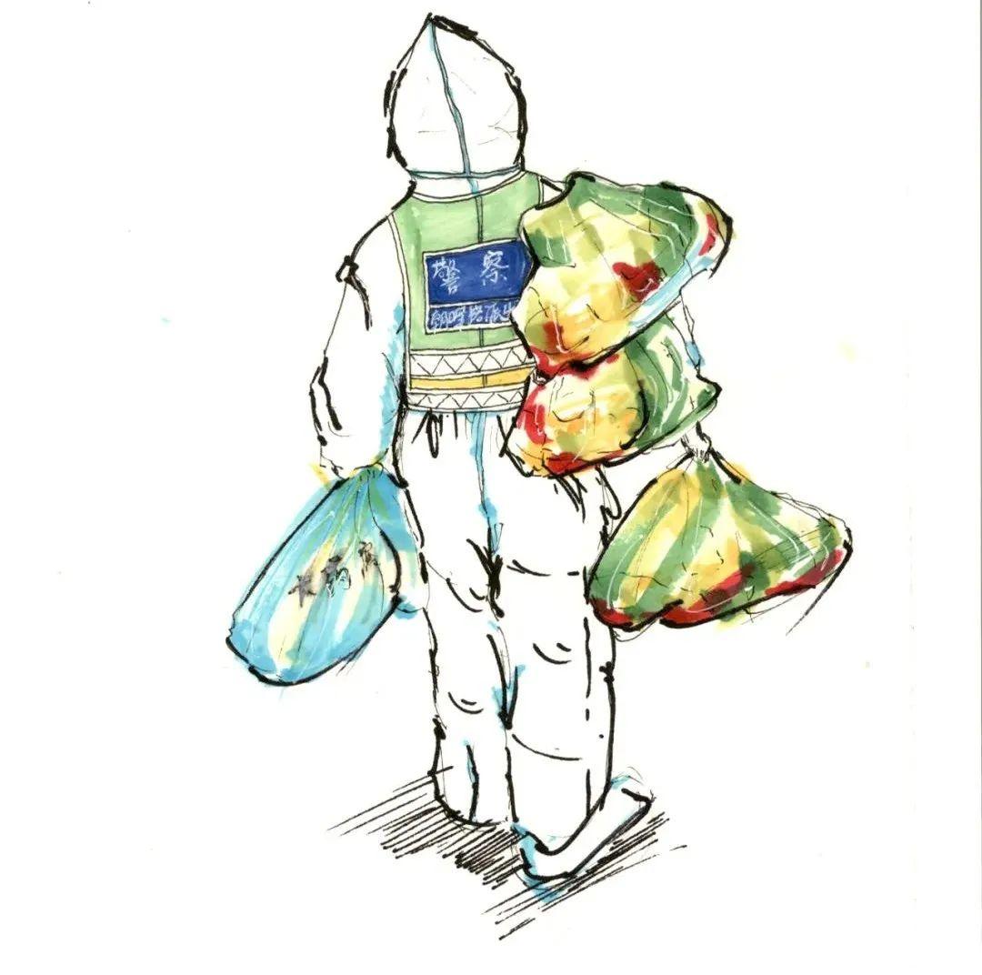 抗疫现场我看见一个背影