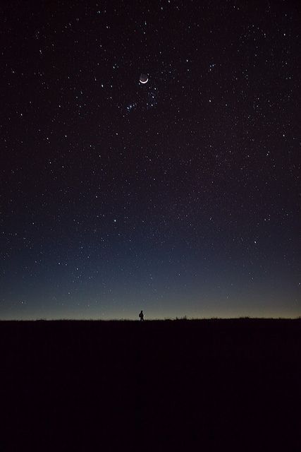 黑夜,星空,光芒,插画