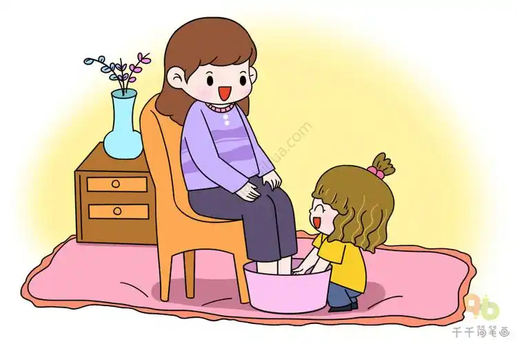 熊孩子日记系列 怎么为妈妈尽孝心_熊孩子日记简笔画