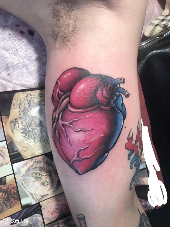 心脏_纹身图案手稿图片_cindy晨晨的纹身作品集