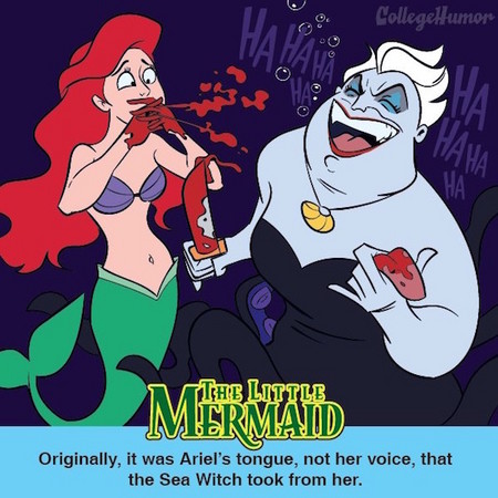 迪士尼童话故事没告诉你的8个事实 太血腥不敢看了啦