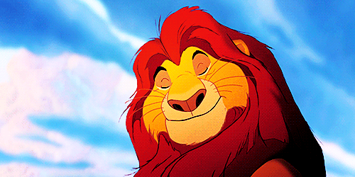 动漫狮子蓝天睁开眼晒太阳gif动图_动态图_表情包下载_soogif
