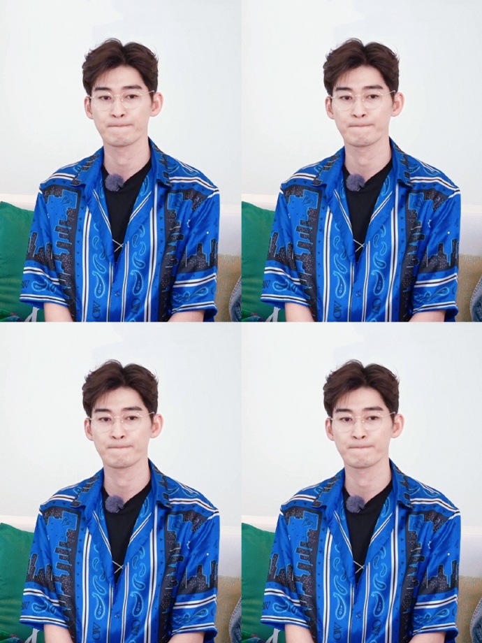 (虽然是对着介绍卡)  大哥手里总有东西玩@张翰  75点击保存原图