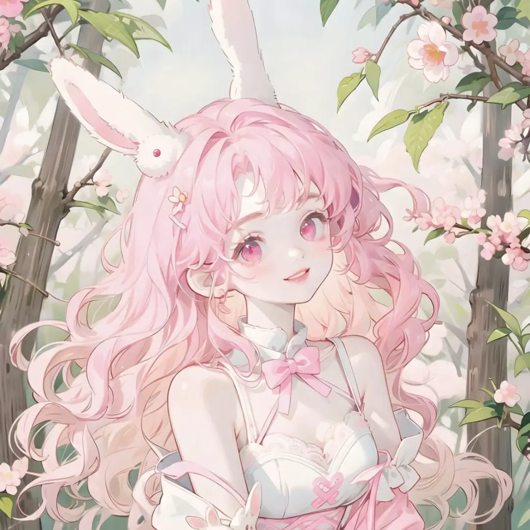 粉色系可爱动漫女头_侵权_网络_图片