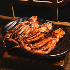海味馆 现烤鱿鱼头整须鲜烤香辣铁板烧风味海鲜即食零食