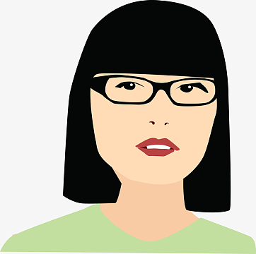 戴眼镜的女人素材aipng卡通带眼镜笑眯眯的男生素材png卡通戴眼镜的猫