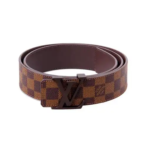 louisvuitton路易威登棕棋盘格纹男士腰带100